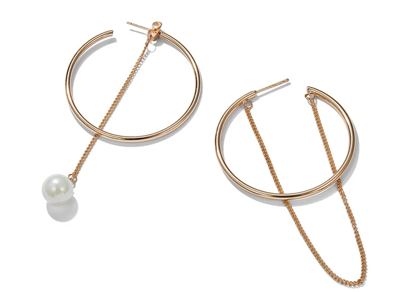 Pearl Hoop Earrings (2)
