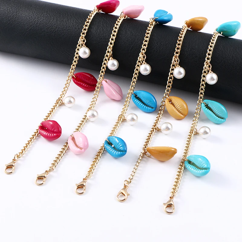 KOMi Anklets Colorful shell Pearl Foot Jewelry Summer Beach Barefoot Bracelet ankle on leg Ankle Bohemian Accessories B30419-506
KOMi Anklets Colorful shell Pearl Foot Jewelry Summer Beach Barefoot Bracelet ankle on leg Ankle Bohemian Accessories B30419-506