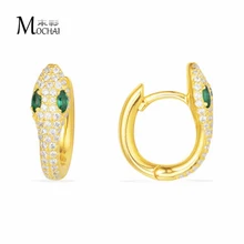 Xu Hướng Thời Trang Mới Hình Con Rắn Dát Đá Zircon Bông Tai Cá Tính Tính Khí Cho Phụ Nữ Ngày Lễ Tặng Đồ Trang Trí ZK40(China)
