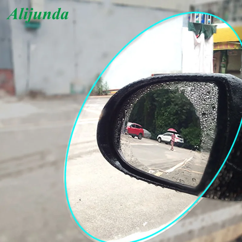 Фото 2 шт. непромокаемая и противотуманная Автомобильная зеркальная пленка заднего