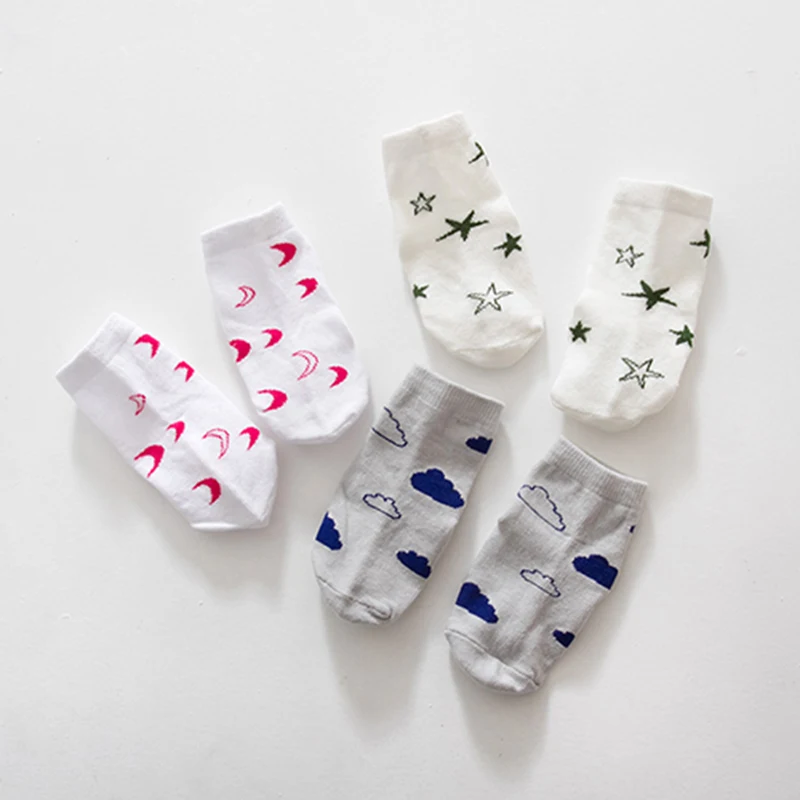 Adorable newborn socks Spring new kawayi star design ankle boy/girls anti-slip children leg warmers/Kindersokken | Детская одежда и