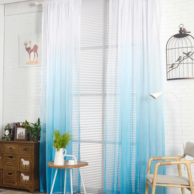 Newly Gradient Color Tulle Curtain Door Sheer Curtain Voile Valance Drape Door Window Curtain for Living Room Bedroom
Newly Gradient Color Tulle Curtain Door Sheer Curtain Voile Valance Drape Door Window Curtain for Living Room Bedroom
