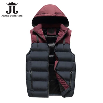 2019 New Vest Men EU style Sleeveless hoodie slim Jackets man patchwork Winter waistcoat for men zipper fleece Warm vest plus
2019 New Vest Men EU style Sleeveless hoodie slim Jackets man patchwork Winter waistcoat for men zipper fleece Warm vest plus