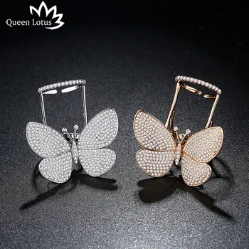 Queen Lotus Korean 2018 Fashion Finger Ring Adjustable for Women Personality Butterfly Big Crystal Rings Champagne Gold Jewelry
Queen Lotus Korean 2018 Fashion Finger Ring Adjustable for Women Personality Butterfly Big Crystal Rings Champagne Gold Jewelry