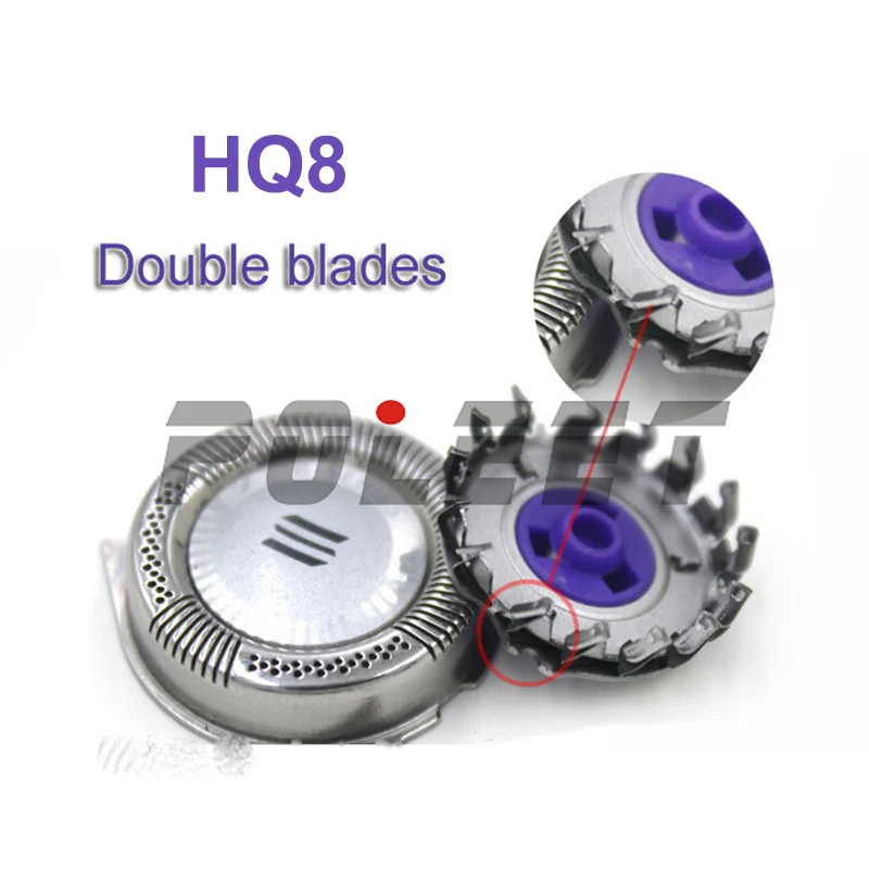 Poleet 2Set Double Layer Electric Shaver Head Replacement HQ8 for Philips Razor Blade PT870 AT890 HQ7760 HQ7320 HQ8445 Series
Poleet 2Set Double Layer Electric Shaver Head Replacement HQ8 for Philips Razor Blade PT870 AT890 HQ7760 HQ7320 HQ8445 Series