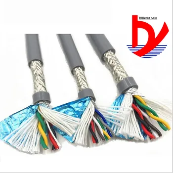 20AWG 2/3/4/5 core Towline shielded cable 5m PVC flexible wire TRVVP resistance to bending corrosion resistant copper wire
20AWG 2/3/4/5 core Towline shielded cable 5m PVC flexible wire TRVVP resistance to bending corrosion resistant copper wire