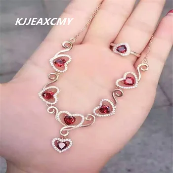 KJJEAXCMY boutique jewelry, Natural garnet female necklace, inlaid jewelry, S925 Sterling Silver
KJJEAXCMY boutique jewelry, Natural garnet female necklace, inlaid jewelry, S925 Sterling Silver