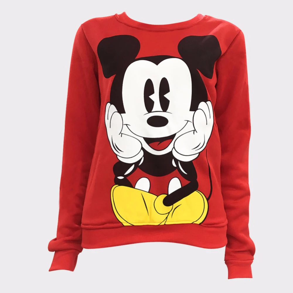 Womens Character Mouse Printed Sweatshirt Hoodies Casual Pullover Cute Jumpers Top Long Sleeve O-Neck Fleece Swatershirts
Womens Character Mouse Printed Sweatshirt Hoodies Casual Pullover Cute Jumpers Top Long Sleeve O-Neck Fleece Swatershirts
