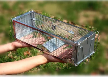

Batawa Double Door Rat Trap Small Animal Humane Live Cage Mice Rodent Repellent Catcher Bait Hamster Mouse Trap Cage