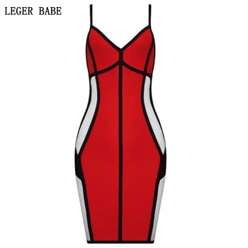 Cocktail Sexy V Neck Bodycon Spaghetti Strap Bandage Dress Red White Patchwork Sleeveless Club Party Mini Dresses
Cocktail Sexy V Neck Bodycon Spaghetti Strap Bandage Dress Red White Patchwork Sleeveless Club Party Mini Dresses