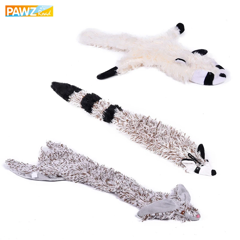 Image Cute Dog Toys Stuffed Squeaking 3 Squirrel Pet Toy Plush Puppy Honking Squirrel for Dogs Cat Chew Squeaker Squeaky Toy for Pet