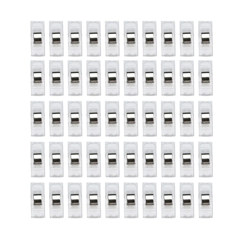 50 PCS Clear Sewing Craft Quilt Binding Plastic Clips Clamps Pack high quality Sewing Accessories Portable #5
50 PCS Clear Sewing Craft Quilt Binding Plastic Clips Clamps Pack high quality Sewing Accessories Portable #5