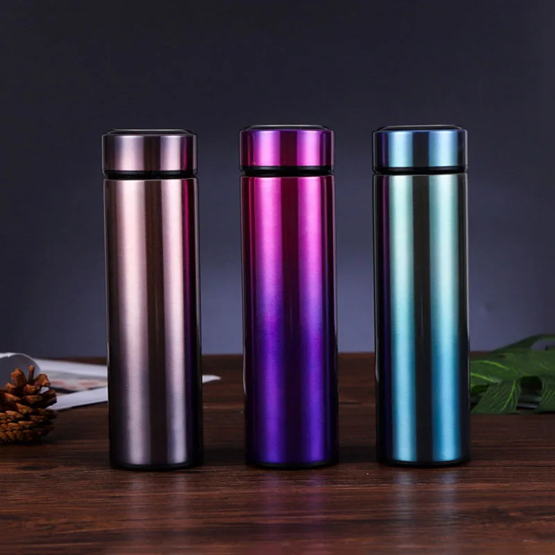 450ml Double-Wall Stainless Steel Gradient Chilly Bottle with Tea Strainer Portable Insulated Vacuum Cup Coffee Thermos Mug
450ml Double-Wall Stainless Steel Gradient Chilly Bottle with Tea Strainer Portable Insulated Vacuum Cup Coffee Thermos Mug
