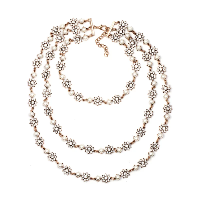 JUJIA Fashion Jewelry 3 Colors Luxury Bijoux Chains necklace Simulated Pearl Crystal Flower Pendant&Necklace
JUJIA Fashion Jewelry 3 Colors Luxury Bijoux Chains necklace Simulated Pearl Crystal Flower Pendant&Necklace