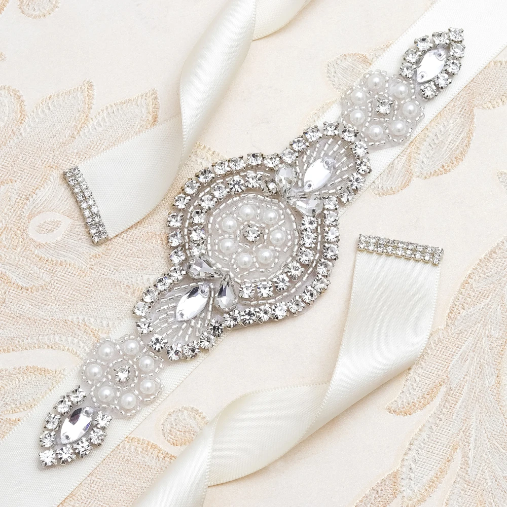 Yanstar Wedding Belt Flower Girl Diamond Belt Handmade Silver Rhinestones Belt For Wedding Accessories 35WB919
Yanstar Wedding Belt Flower Girl Diamond Belt Handmade Silver Rhinestones Belt For Wedding Accessories 35WB919