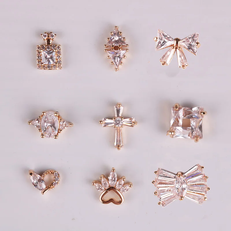 10pc Gold 3d Strass Rhinestones Jewelry Metal Alloy Nail Art Gems Fashion Glitter Zircon Nail Charms ER002
10pc Gold 3d Strass Rhinestones Jewelry Metal Alloy Nail Art Gems Fashion Glitter Zircon Nail Charms ER002