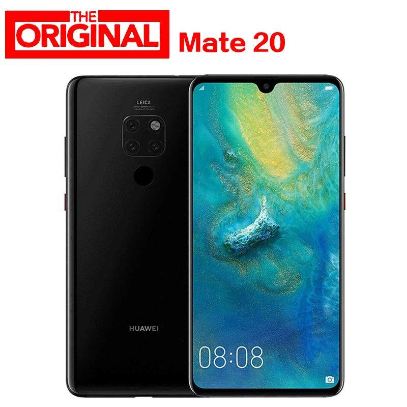 

Stock Huawei Mate 20 Mobile Phone 4G LTE Kirin 980 Android9.0 phone 6.53"2240x1080 6GB RAM 128GB ROM 24.0MP Fingerprint NFC Leic