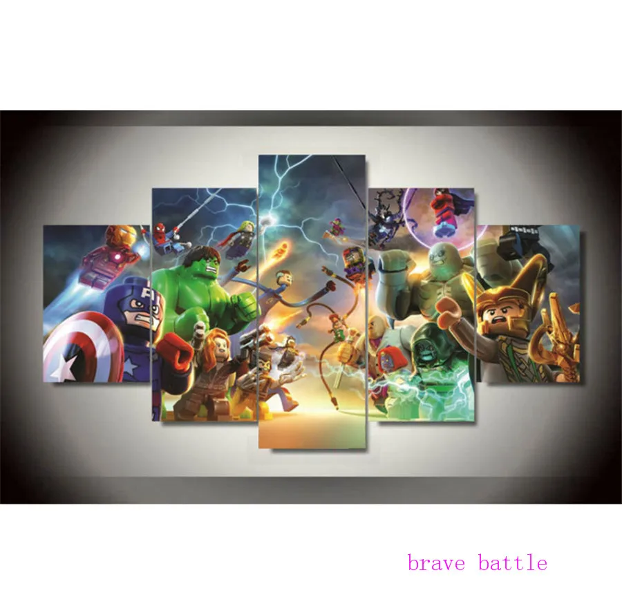 Lego Batman DC Vs Marvel 4 Panel Wall Art Oil Painting Poster Canvas Painting Print Pictures for Living Room Home Decor 2
Lego Batman DC Vs Marvel 4 Panel Wall Art Oil Painting Poster Canvas Painting Print Pictures for Living Room Home Decor 2