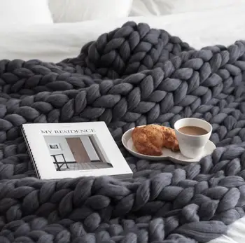 Large Soft Hand Chunky Knitted Blanket Plaids for Winter Bed Sofa Plane Thick Yarn Knitting Throw 16 Colors Sofa Cover Blankets
Large Soft Hand Chunky Knitted Blanket Plaids for Winter Bed Sofa Plane Thick Yarn Knitting Throw 16 Colors Sofa Cover Blankets