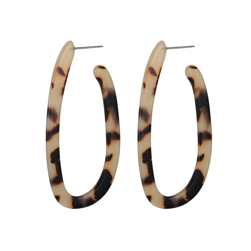 Unique Design Geometric Opening Acrylic Hoop Earrings Vintage Leopard Print Women's Acid Earring Aretes Mujer Indian Jewelry
Unique Design Geometric Opening Acrylic Hoop Earrings Vintage Leopard Print Women's Acid Earring Aretes Mujer Indian Jewelry