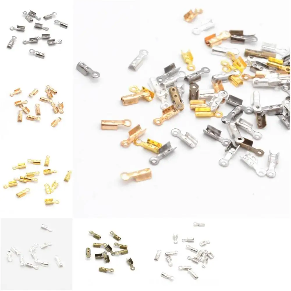 Jewelry Findings Diy 8*3mm Small Cord End Tip Fold Over Clasp Crimp Bead Connector DIY Jewelry Making
Jewelry Findings Diy 8*3mm Small Cord End Tip Fold Over Clasp Crimp Bead Connector DIY Jewelry Making
