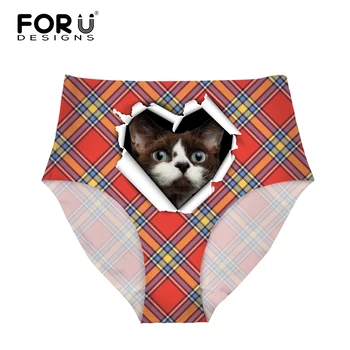 FORUDESIGNS 3D Lattice Cat Pattern Women Seamless Underwear Trigonometric Panties for Ladies Summer Breathable High-rise Briefs
FORUDESIGNS 3D Lattice Cat Pattern Women Seamless Underwear Trigonometric Panties for Ladies Summer Breathable High-rise Briefs