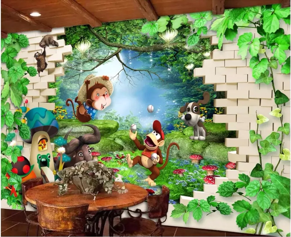 Фотообои на заказ 3d для комнаты Мультяшные обои для детской комнаты кирпичная стена фон с животными 3d настенные фрески обои для стен 3 d
Фотообои на заказ 3d для комнаты Мультяшные обои для детской комнаты кирпичная стена фон с животными 3d настенные фрески обои для стен 3 d