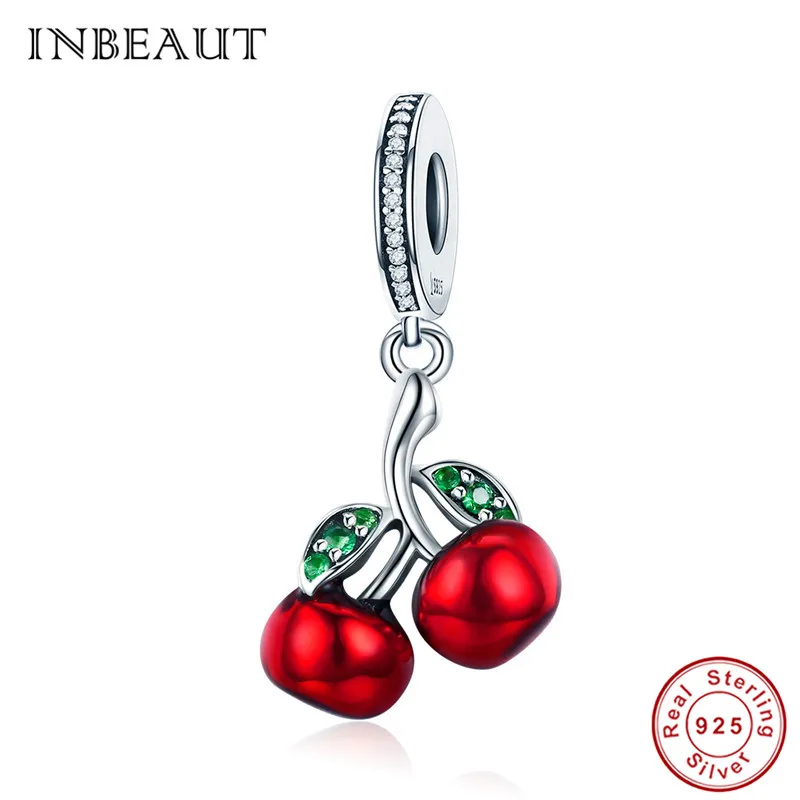 INBEAUT 925 Sterling Silver Red Mature Fruit Beads fit Trendy Bracelet Green Leaf Summer Cherry Enamel Charm Nature Jewelry
INBEAUT 925 Sterling Silver Red Mature Fruit Beads fit Trendy Bracelet Green Leaf Summer Cherry Enamel Charm Nature Jewelry