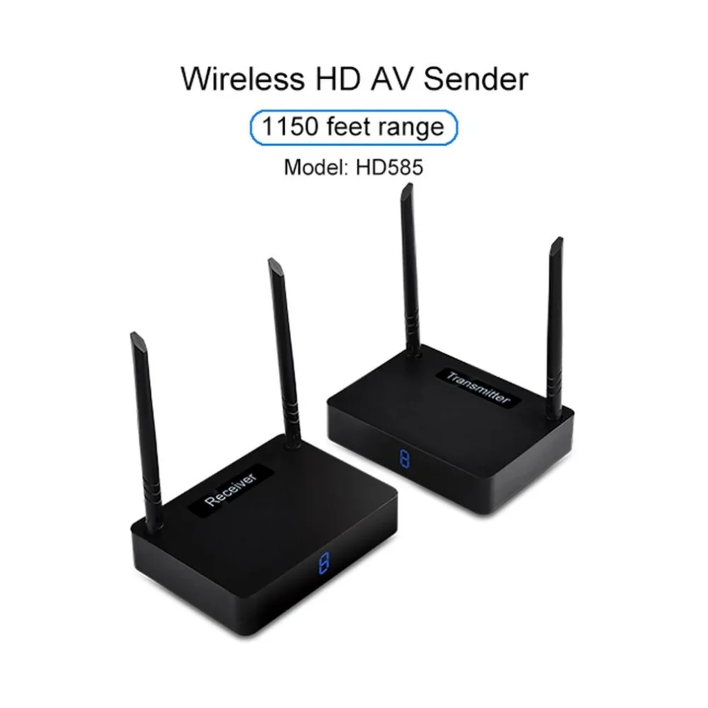 Wireless HDMI Transmitter and Receiver HD585 Audio Video WiFi Extender with IR Remote Signal Return UK US EU Plug
Wireless HDMI Transmitter and Receiver HD585 Audio Video WiFi Extender with IR Remote Signal Return UK US EU Plug