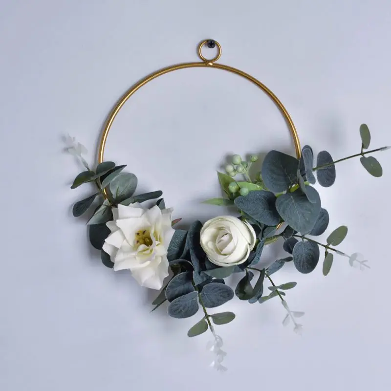 Geometric Metal Wreath Hemp Rope Wall Decoration Set Home Simulation Green Plant Hanging Ring
Geometric Metal Wreath Hemp Rope Wall Decoration Set Home Simulation Green Plant Hanging Ring