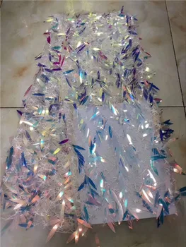 Beautiful sequins design French tulle net lace fabric for party dress PNZ581(5yards/lot)
Beautiful sequins design French tulle net lace fabric for party dress PNZ581(5yards/lot)