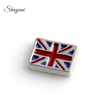 F553 Shuyani 20pcs/lot Alloy Enamel Union Jack Charms for UK Flag Floating Locket Charms fits Magnetic Glass Locket
F553 Shuyani 20pcs/lot Alloy Enamel Union Jack Charms for UK Flag Floating Locket Charms fits Magnetic Glass Locket