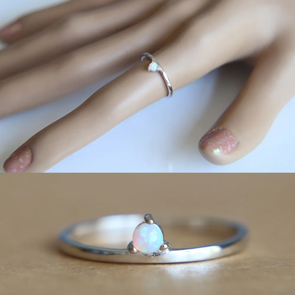 high quality Round opal Rings Original 925 Sterling Elegant Stunning 3mm Fire Opal Thin Band Women Girl Engagment Ring
high quality Round opal Rings Original 925 Sterling Elegant Stunning 3mm Fire Opal Thin Band Women Girl Engagment Ring