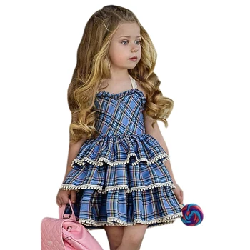 Girls Cake Dress Mini Dress Sleeveless Elegant Princess Dress Square Print Solid Fashion Children Girls Clothes Slim Cas
Girls Cake Dress Mini Dress Sleeveless Elegant Princess Dress Square Print Solid Fashion Children Girls Clothes Slim Cas