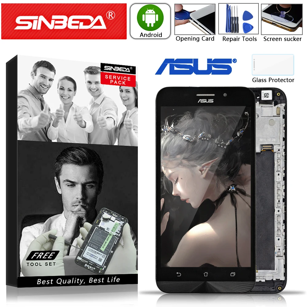5.5" Original For Asus Zenfone Max ZC550KL LCD Display Touch Screen with Frame Digitizer For ASUS 5000 Z010D LCD ZC550KL Display
5.5" Original For Asus Zenfone Max ZC550KL LCD Display Touch Screen with Frame Digitizer For ASUS 5000 Z010D LCD ZC550KL Display