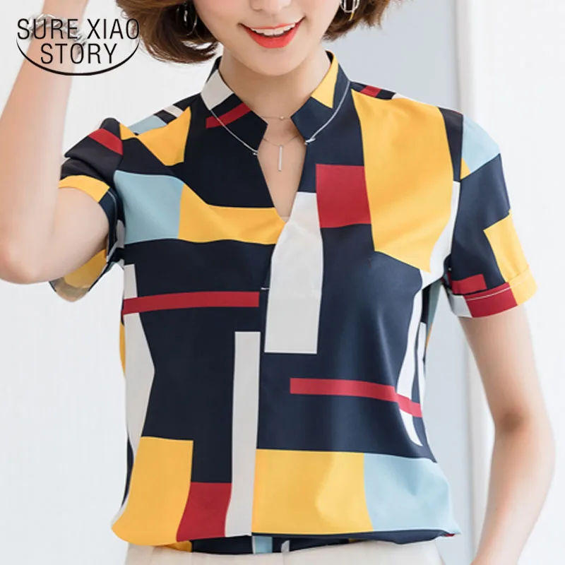 Women top and blouse fashion 2019 office Lady V-neck Chiffon Lady short shirt Slim fit ladies tops blouse shirts 3521 50
Women top and blouse fashion 2019 office Lady V-neck Chiffon Lady short shirt Slim fit ladies tops blouse shirts 3521 50