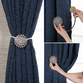 Crystal Curtain Straps Creative European Decorative Curtain Buckle Free Punch Hook Wall Hook Magnet Strap 1PCS
Crystal Curtain Straps Creative European Decorative Curtain Buckle Free Punch Hook Wall Hook Magnet Strap 1PCS