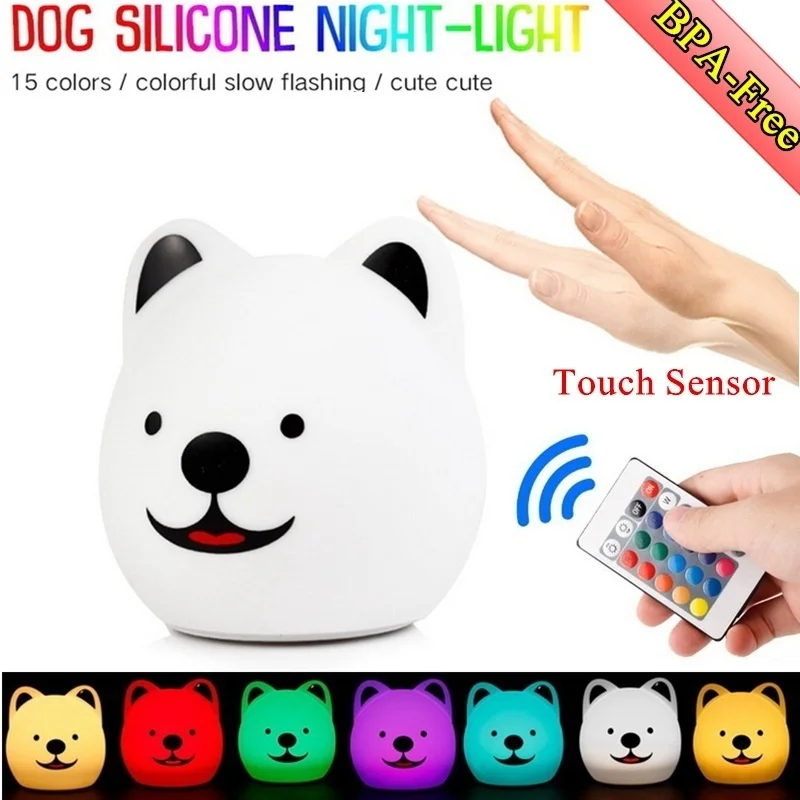Portable and Rechargeable Cute Animal BPA-Free Silicone Baby Night Light (7 Colors)with Touch Sensor and Remote
Portable and Rechargeable Cute Animal BPA-Free Silicone Baby Night Light (7 Colors)with Touch Sensor and Remote