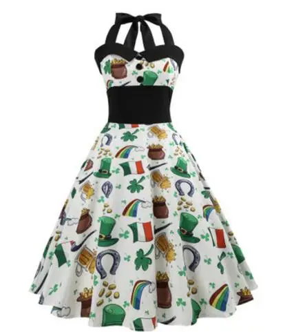 Omen Summer Retros Slim Big Swing Halter Dresses Flower Printing Vintage Floral Dress Fashion Vestidos Rockabilly Dress J2185
Omen Summer Retros Slim Big Swing Halter Dresses Flower Printing Vintage Floral Dress Fashion Vestidos Rockabilly Dress J2185