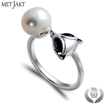 MetJakt Natural Freshwater Pearls with Blue Topaz Fox Rings Solid S925 Sterling Silver Open Ring for Women Vintage Jewelry
MetJakt Natural Freshwater Pearls with Blue Topaz Fox Rings Solid S925 Sterling Silver Open Ring for Women Vintage Jewelry