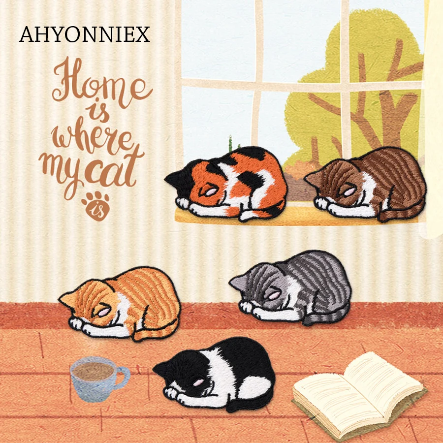 AHYONNIEX New Cute Cat Applique Clothing Embroidery Patch Fabric Sticker Iron on Sew on Patch Craft Sewing Repair Accessories
AHYONNIEX New Cute Cat Applique Clothing Embroidery Patch Fabric Sticker Iron on Sew on Patch Craft Sewing Repair Accessories