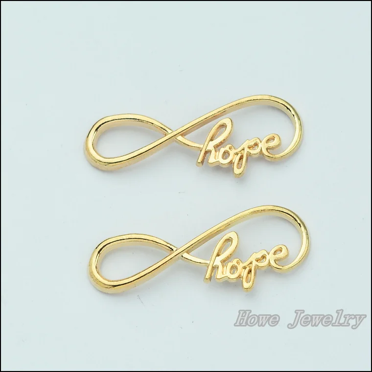 50pcs Champagne Gold plated infinity symbol hope connector Charm Pendant fit Necklace DIY Metal Jewelry Findings JC692
50pcs Champagne Gold plated infinity symbol hope connector Charm Pendant fit Necklace DIY Metal Jewelry Findings JC692