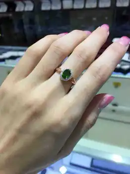Natural green diopside Ring Natural gemstone Ring 925 sterling silver trendy elegant round women's girl party Office Jewelry
Natural green diopside Ring Natural gemstone Ring 925 sterling silver trendy elegant round women's girl party Office Jewelry