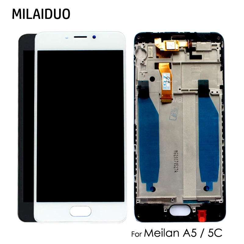 LCD Display For Meizu MA5 M5C For Meilan A5 5C M710H 5.0" Touch Screen Digitizer Assembly Replacement Black White With Frame
LCD Display For Meizu MA5 M5C For Meilan A5 5C M710H 5.0" Touch Screen Digitizer Assembly Replacement Black White With Frame