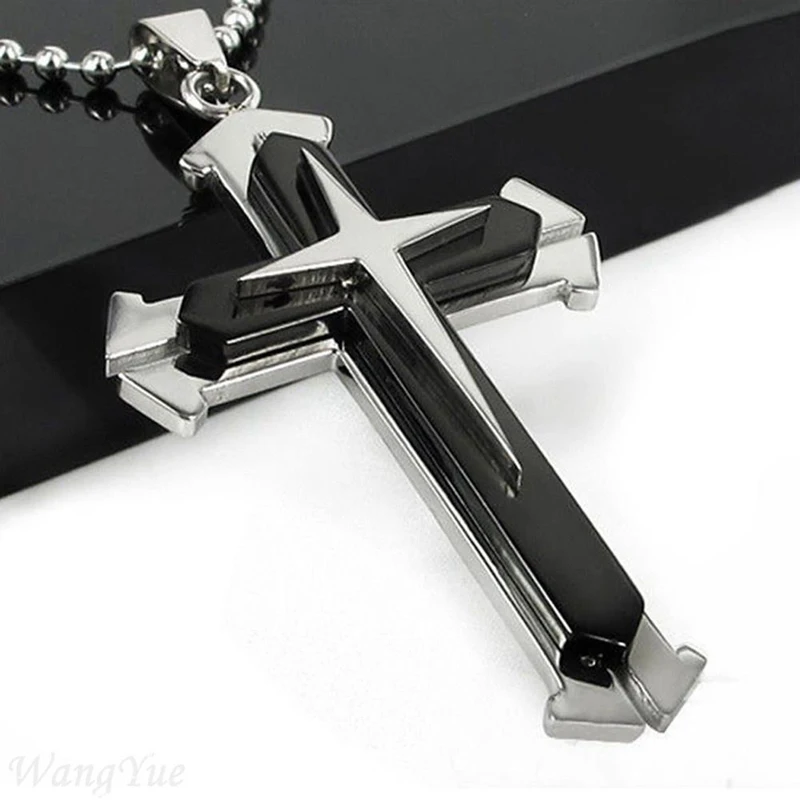 LASPERAL 2018 Blue Black Gold Stainless Steel Cross Pendant Necklace For Men Punk Chain Necklace Male Choker Charm Gift Jewelry
LASPERAL 2018 Blue Black Gold Stainless Steel Cross Pendant Necklace For Men Punk Chain Necklace Male Choker Charm Gift Jewelry