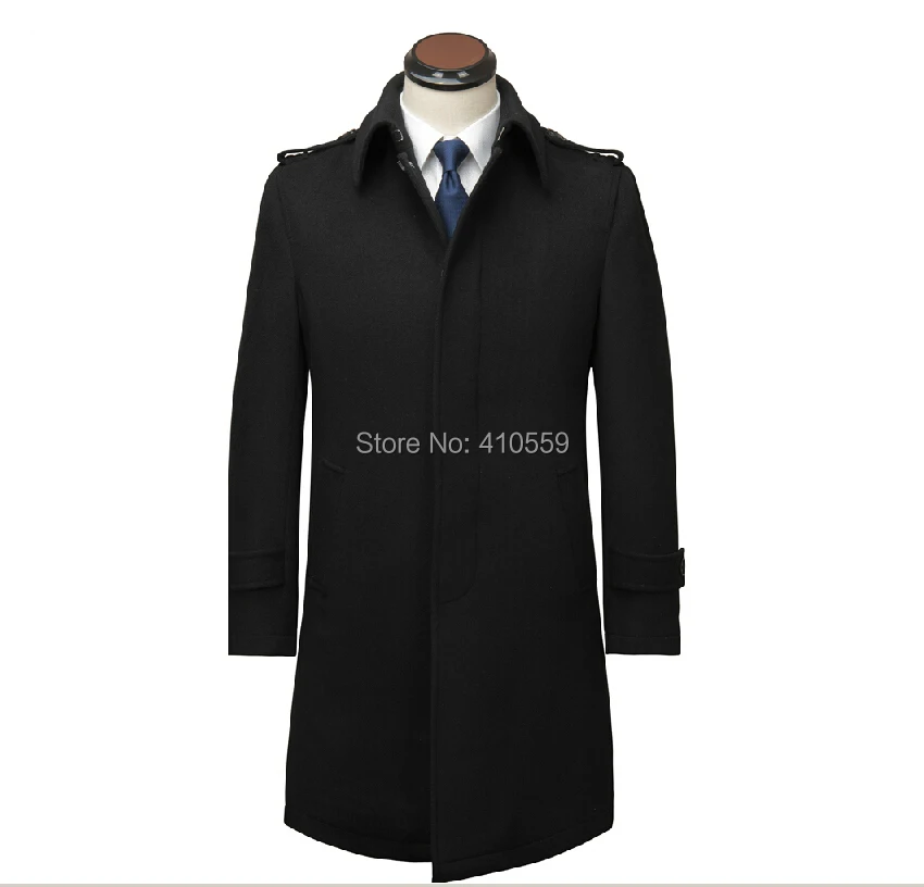2015 -Free shipping Custom made The latest style Slim men cashmere casual jacket Black Duffle Coat
2015 -Free shipping Custom made The latest style Slim men cashmere casual jacket Black Duffle Coat