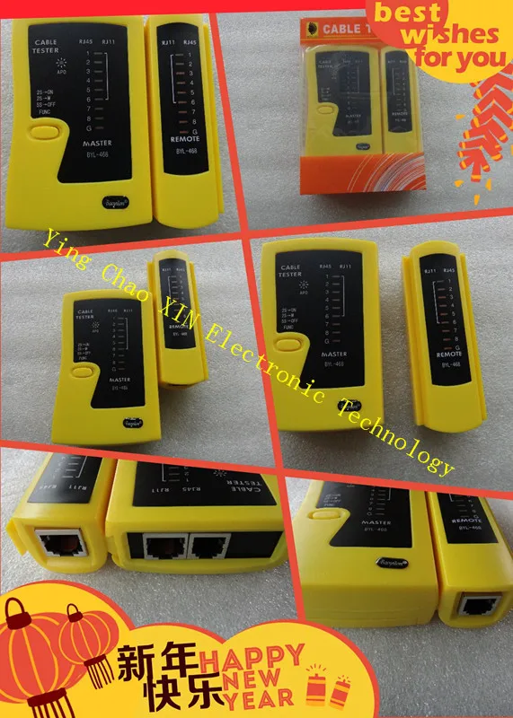 BYL-468 Delicate Network Lan Cable Tester Cat 5 / Cat 5e / Cat 6 / UTP cables with RJ-11 & RJ-45 Hot Selling 
BYL-468 Delicate Network Lan Cable Tester Cat 5 / Cat 5e / Cat 6 / UTP cables with RJ-11 & RJ-45 Hot Selling
