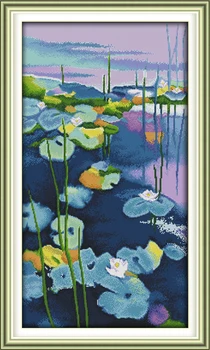 Flowers Water Lilies cross stitch kits 14ct white 11ct print on canvas embroidery set sewing hand made crafts home decor
Flowers Water Lilies cross stitch kits 14ct white 11ct print on canvas embroidery set sewing hand made crafts home decor
