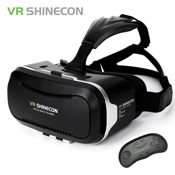 VR Shinecon Virtual Reality 3D Glasses Google Cardboard Headset VR Box 2.0 For 4.7-6.2 Inch Smartphone + Bluetooth Controller
VR Shinecon Virtual Reality 3D Glasses Google Cardboard Headset VR Box 2.0 For 4.7-6.2 Inch Smartphone + Bluetooth Controller