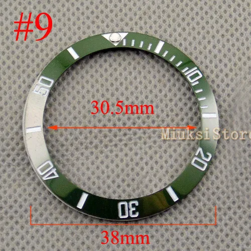 38mm dark green new ceramic bezel white digital scale for men's large dial watch
38mm dark green new ceramic bezel white digital scale for men's large dial watch